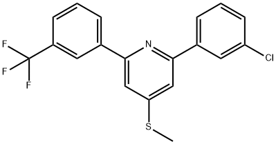 2-(3-chlorophenyl)-4-methylsulfanyl-6-[3-(trifluoromethyl)phenyl]pyrid ine|