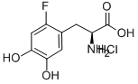 2-FLUORO-5-HYDROXY-L-TYROSINE HYDROCHLORIDE 结构式