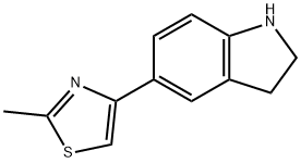 5-(2-METHYL-1,3-THIAZOL-4-YL)INDOLINE Struktur
