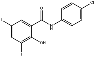 N-[4-클로로페닐]-2-히드록시-3,5-디요오도벤즈아미드