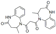 1,3-bis(3-methyl-5-oxo-2,6-diazabicyclo[5.4.0]undeca-7,9,11-trien-2-yl )propane-1,3-dione Struktur