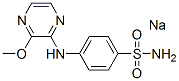 sodium N-(3-methoxypyrazinyl)sulphanilamidate Struktur