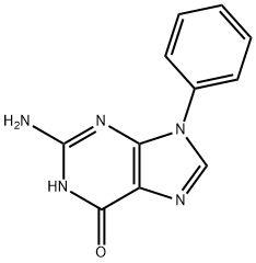 2-氨基-9-苯基-1H-嘌呤-6(9H)-酮,14443-33-5,结构式