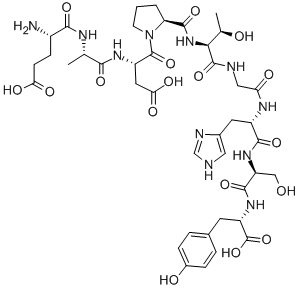 H-GLU-ALA-ASP-PRO-THR-GLY-HIS-SER-TYR-OH Struktur