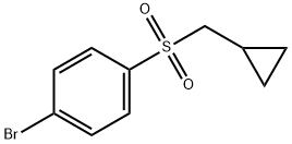 1-Bromo-4-cyclopropylmethanesulfonyl-benzene Structure