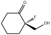 Cyclohexanone, 2-fluoro-2-(hydroxymethyl)-, (S)- (9CI) Structure