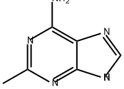 2-メチル-9H-プリン-6-アミン 化学構造式
