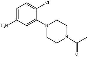 3-(4-Acetyl-piperazin-1-yl)-4-chloroaniline,144514-38-5,结构式