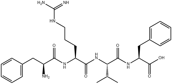 phenylalanyl-arginyl-valyl-phenylalanine 结构式