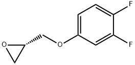 (S)-2-((3,4-二氟苯氧基)甲基)环氧乙烷,144574-27-6,结构式