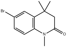 6-溴-1,4,4-三甲基-3,4-二氢-1H-喹啉-2酮,144583-92-6,结构式