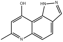 7-Methyl-1H-pyrazolo[3,4-f]quinolin-9-ol 结构式