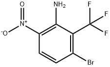 2-氨基-6-溴-3-硝基-A,Α,Α-三氟甲苯 结构式