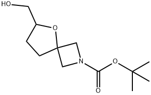 6-(羟甲基)-5-氧杂-2-氮杂螺[3.4]辛烷-2-羧酸叔丁酯,1446012-48-1,结构式