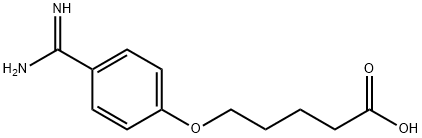 5-(4'-AMidinophenoxy)pentanoic Acid,144602-61-9,结构式