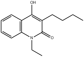 3-Butyl-1-ethyl-4-hydroxy-2(1H)-quinolinone] Structure