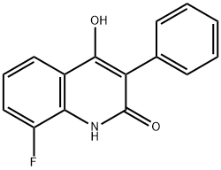 8-Fluoro-4-hydroxy-3-phenyl-2(1H)-quinolinone,144603-10-1,结构式