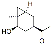 Ethanone, 1-(5-hydroxy-6-methylbicyclo[4.1.0]hept-3-yl)-, [1R-(1alpha,3beta,5beta,6alpha)]- Structure