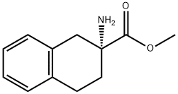 2-Naphthalenecarboxylicacid,2-amino-1,2,3,4-tetrahydro-,methylester,(2R)-(9CI) 结构式