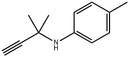 N-(1,1-Dimethyl-2-propynyl)-p-toluidine Structure
