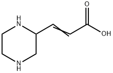 2-Propenoic  acid,  3-(2-piperazinyl)-|