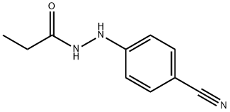 Propanoic  acid,  2-(4-cyanophenyl)hydrazide Structure