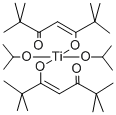 TITANIUM DIISOPROPOXIDE BIS(TETRAMETHYLHEPTANEDIONATE) Struktur