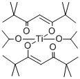 TITANIUM DIISOPROPOXIDE BIS(TETRAMETHYLHEPTANEDIONATE) Structure