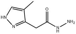 1H-Pyrazole-3-acetic  acid,  4-methyl-,  hydrazide 结构式