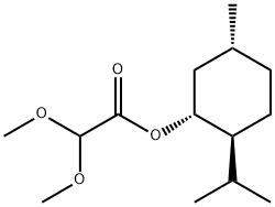 GLYOXYLIC ACID-L-MENTHYLESTER DIMETHOXY ACETAL 结构式