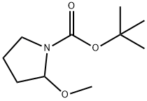 2-甲氧基吡咯烷-1-羧酸叔丁酯 结构式