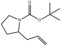 1-Pyrrolidinecarboxylic acid, 2-(2-propenyl)-, 1,1-diMethylethyl ester Struktur