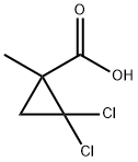 2,2-二氯-1-甲基环丙烷羧酸, 1447-14-9, 结构式