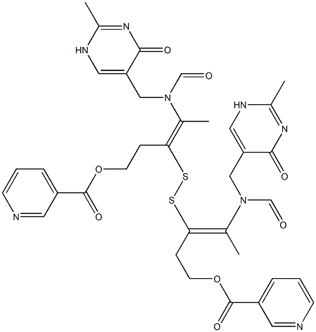 oxythiamine disulfide nicotinate 化学構造式