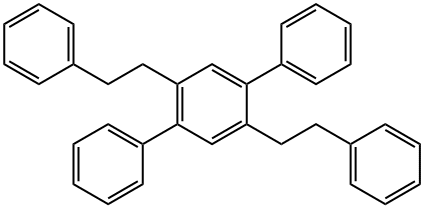 2',5'-ジフェネチル-1,1':4',1''-テルベンゼン 化学構造式