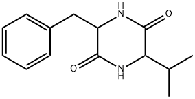 环(苯丙氨酸-缬氨酸)二肽, 14474-71-6, 结构式