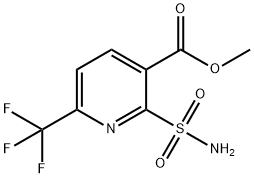 METHYL 2-AMINOSULFONYL-6-(TRIFLUOROMETHYL)PYRIDINE-3-CARBOXYLATE,144740-59-0,结构式
