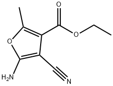 ETHYL 5-AMINO-4-CYANO-2-METHYL-3-FUROATE, 14476-67-6, 结构式