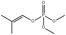 Phosphoric acid dimethyl 2-methyl-1-propenyl ester Structure