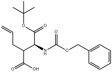 N-苄氧羰基-3-烯丙基-L-天冬氨酸 1-叔丁酯,144787-23-5,结构式