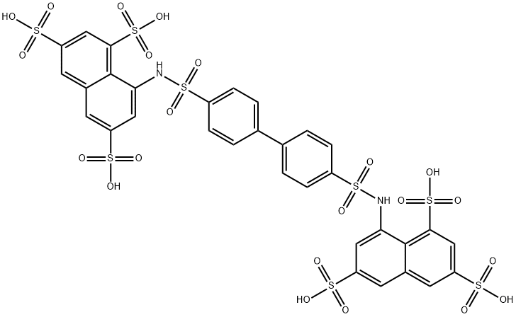 8,8'-((1,1'-Biphenyl)-4,4'-diylbis(sulfonylimino))bis-1,3,6-naphthalenetrisulfonic acid Structure