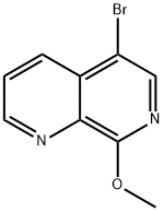 5-Bromo-8-methoxy-1,7-naphthyridine Struktur