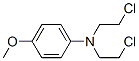 4-メトキシ-N,N-ビス(2-クロロエチル)アニリン 化学構造式