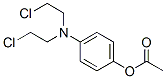Acetic acid 4-[bis(2-chloroethyl)amino]phenyl ester 结构式