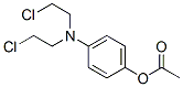 Acetic acid 4-[bis(2-chloroethyl)amino]phenyl ester,1448-93-7,结构式