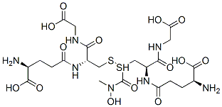 S-(N-hydroxy-N-methylcarbamoyl)glutathione Structure