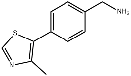 (4-(4-methylthiazol-5-yl)phenyl)methanamine Structure