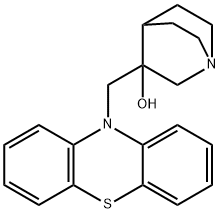 3-((10H-phenothiazin-10-yl)Methyl)quinuclidin-3-ol,144827-80-5,结构式
