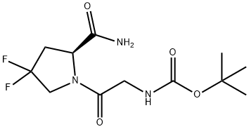 (S)-tert-butyl (2-(2-carbamoyl-4,4-difluoropyrrolidin-1-yl)-2-oxoethyl)carbamate
