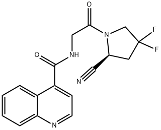 (S)-N-(2-(2-cyano-4,4-difluoropyrrolidin-1-yl)-2-oxoethyl)quinoline-4-carboxamide